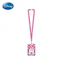 1pc Disney Minnie Mouse Lanyard Card Holder Officially Licensed Cute Polka Dot Hello Themed Movies Anime Peripheral Character ID Case Accessory Gift image 3