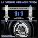 Bullvision 2pcs Pack, H1 Car LED Light, Plug-N-Play, 1:1 Mini Design, 6000K White 15000LM Brighter LED Bulbs for Cars,Headlight Bulb Design Wireless image 6