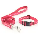 Ancol Puppy Collar and Lead Set Stars Red image 0