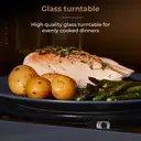 Tower Cavaletto Manual Microwave - Black & Rose Gold, 20L, 800W, with 5 Power Levels & 35 Minute Timer, T24038RG image 6