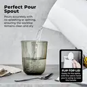 Tower Solitaire Kettle, 1.5L, Cord Storage, 3KW, 3D Diamond Textured, White & Chrome Accents - T10075WHT image 5