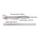 SHIBAZIZUO Couteau de cuisine polyvalent en acier inoxydable à manche unique image 4