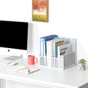 Senhoglb Porte-revues A4 en métal de bureau, blanc, Offre Nouvel An, Idées cadeaux top image 4