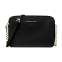 MICHAEL KORS Grand sac à bandoulière Jet Set en cuir saffiano - Noir image 0