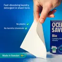 OceanSaver Eco Laundry Detergent Sheets | Non-Bio | Eco-Friendly, Biodegradable & Freshly Scented | Zero-Waste & Removes Tough Stains | Vegan, Plastic & Cruelty-Free | Plant Based Formula (60 Washes) image 4