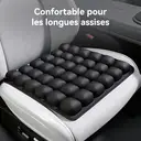 JORDAN&amp;JUDY Coussin d'assise gonflable avec pompe, coussin d'air anti-douleur pour la maison, la voiture et le bureau, Gris image 2