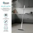 Swan Elevate Precision Angled Scrubbing Brush with Built-in Squeegee, White image 4