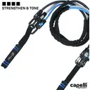 Capelli Sport 3 in 1 Resistance Band -  - TPE120cmeasy-adjust clips to add or remove bands for desired resistance levels，Foam handles，Ideal for arm curls image 2