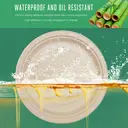 Ruibamboo disposable bamboo fiber plate 6 inches
100pack image 5