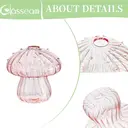 5 PCS Mushroom Shaped Vase, Planters Clear Hydroponic Vase, Flowers Plants for Decorative Centerpiece,Table Decor,Home Wedding Party (5 Color) image 5