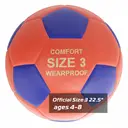 LONGSAIL Ballon de football en caoutchouc haute qualité Taille 3 Orange/Bleu image 1