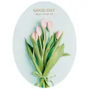 Autocollants pour Couvercle de Toilette Motif Feuilles et Fleurs, Stickers Muraux Auto-adhésifs pour Salle de Bain, Décorations de Siège de Toilette, Stickers Étanches Amovibles DIY Tulipe image 0