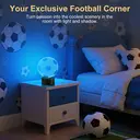 Vivreal 3D LED Illusion Football Night Light with Remote 16 Color with Acrylic Flat & ABS Base & USB Charger, New Year Sale , Top gift picks image 4