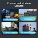 DJI Power 2000 tragbare powerstation, 2048 Wh, 3000 W solargenerator, LiFePO4-batterie, kompaktgröße, in 45 minuten von 0 % auf 80 % aufgeladen, notstromaggregat für zuhause, camping/wohnmobil/notstromversorgung image 6