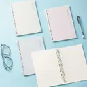 Deli Clear Tone Series Lot de 4 carnets à spirale A5, papier ligné 70g/m² - 80 feuilles/160 pages image 8