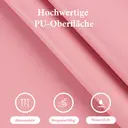 Ckaff Chaise de bureau ergonomique en cuir PU avec repose-pieds, soutien lombaire, dossier haut réglable et capacité de charge 200 kg - Rose image 8