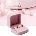 Oirlv Écrin à bijoux en velours - Rose image 7