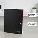 Snopake A4 Organiser Display Book Black, 40 Pocket image 6