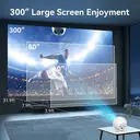 XBJ 360° Portable Projector & Smart Projector, Full HD 1080P, 360 ...