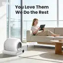 Blinkit Smart Automatic Cat Litter Box (APP Controlled) — 65L Large Capacity, Self-Cleaning & Deodorizing, Multiple Cleaning Modes & Security Identification System, Ultra-Quiet Operation, Suitable for 1–8 kg Cats, MSP-01 image 1