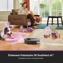 Eureka E20 Plus Robot aspirateur 8000 Pa avec station d'autovidage, fonction anti-emmêlement et autonomie de 180 minutes - Noir image 7