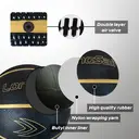 High-quality Rubber Basketball（27.5"） Size5# Black/Gold image 6