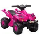 AIYAPLAY 6V Electric Quad Bike for Kids, Kids Electric Car Ride on ATV with Music, Forward Function, for Ages 2-6 Years Pink image 0