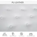 HOMCOM Faux Leather Piano Stool Makeup Stool Bench Dressing Table Seat with Storage 76x36x50cm White image 8