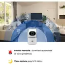 Konyks Camini Care 2 Caméra d'intérieur motorisée PTZ, Wi-Fi, bouton appel vidéo, mode VP + patrouille image 8