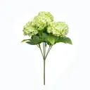 Yuejia 1Pc 13in/33cmArtificial 7-Head Hydrangea Silk Flower Silk Flower Living Room Bedroom Wedding Flower Arrangement Artificial Flower Decoration(green) image 10