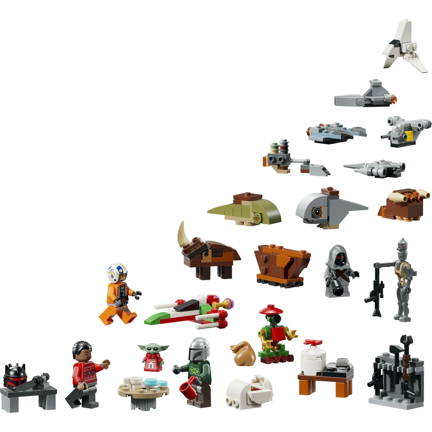 LEGO Star Wars The Mandalorian Advent Calendar figures