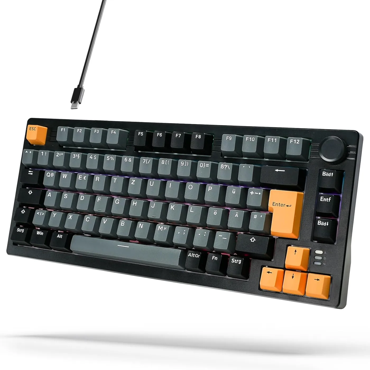 Arzopa K81 75% Mechanische Gaming-Tastatur (QWERTZ-Layout, Gasket-Mount) bei Joybuy für 40,99 € statt 69,99 €!