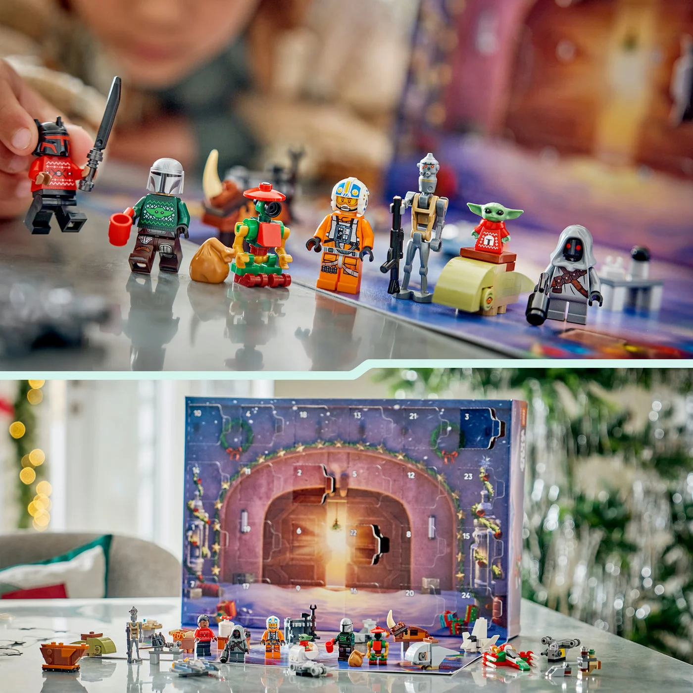 LEGO Star Wars festive mini vehicle builds