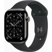 Apple Watch Series 11 GPS + Cellular 46 mm, leisteenkleurig titanium