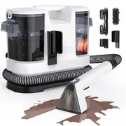 Lubluelu V8 Corded Carpet Cleaner with 15000 Pa Suction, 1400W Hot Water Upholstery & Stain Cleaner Machine, Large Tank and Long Power Cord for Carpets, Sofa, Auto Interiors