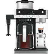 Ninja CFN802EU Prestige DualBrew-systeem filterkoffiezetapparaat - 2-in-1 filter en capsule - geïntegreerd melkspuitmondje - inhoud 1,8 l - 19 bar druk
