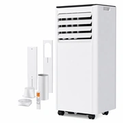 Temprium 7000 BTU Climatiseur Portable, Déshumidificateur Ventilateur de Refroidissement 4 en 1, Classe Énergétique A, Climatiseur Mobile avec Écran LED Numérique, Télécommande, Minuterie 24 H, Kit Fenêtre Inclus.
