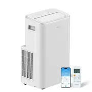 Comfee' Climatiseur mobile 9000 BTU, 3-en-1 : Refroidissement, Déshumidification, Ventilation, Classe A, Contrôle app et télécommande, Minuterie 24 h, Kit fenêtre, pour 12-18 m²