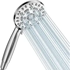 Duschkopf-Set Mit Handbrause & Verlängerungsarm – 25,4 Cm Regenbrause, 3 Einstellungen, Edelstahl