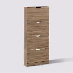 5five Schoenopbergunit - Natuurlijk, 60 x 23,3 x 155,4 cm
