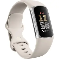 Fitbit Charge 6 fitness tracker porselein/zilver