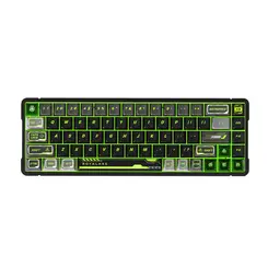 Royalaxe X68 Volledig Aluminium 65% Gaming Toetsenbord | Gateron HE Magnetische Switch | 68-Toetsen US Lay-out Bedraad Mechanisch Toetsenbord | Hall Effect Rapid Trigger voor Valorant CS2 Esports