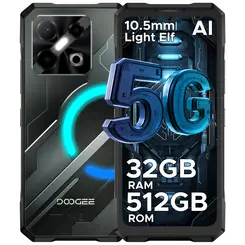 DOOGEE Blade GT Pro 5G Robuuste Smartphone (2025), Dynamische Lichteffecten, 32 GB + 512 GB, 6 nm D7025, 120 Hz en 6,72" FHD+, 100 MP AI Camera, Ultradunne Android Mobiele Telefoons, 5G Dual SIM, Gezi