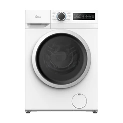 Midea MF110W80BA10/W-NL Wasmachine, 8 kg, 1400 rpm, A-10%, 15 wasprogramma's, Wit