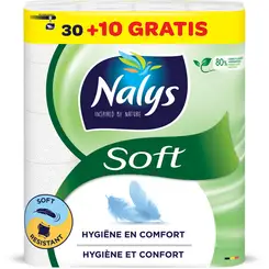 Nalys zacht wit toiletpapier 40 rollen