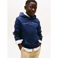 Tommy Hilfiger essentiële hoodie voor kinderen, geslacht neutraal, Twilight marineblauw 4