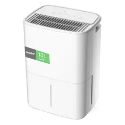 Comfee' MDDO-10DEN7 luchtontvochtiger 10 L/dag met 2,5 L groot waterreservoir, 3 modi & 24 h timer, automatische ontdooiing, kinderslot, energiebesparing, koelmiddel R290, 36 dB slaapmodus, geschikt v