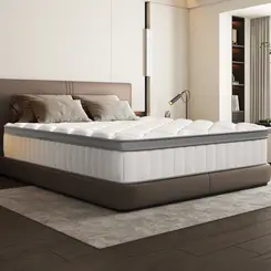 GTIMEX matras, 140 x 200 x 25 cm, 7-zonen pocketverenmatras, H3 gemiddelde hardheid, pocketveringmatras met hoeslaken, Oeko-Tex voor kinderen en volwassenen