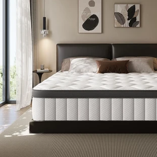 GTIMEX Mattress, 140 x 200 x 25 cm, 7-Zone, Pocket Spring Mattress, H3 Firmness, Quiet, Orthopaedic, with Fitted Sheet, High-Quality Breathable Material, OEKO-TEX® Certified, for Children and Adults