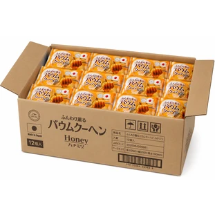 Taiyo Baumkuchen Honing [Halal] 60 g × 12